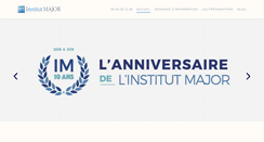 Desktop Screenshot of institut-major.fr