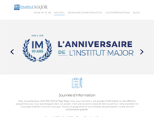 Tablet Screenshot of institut-major.fr